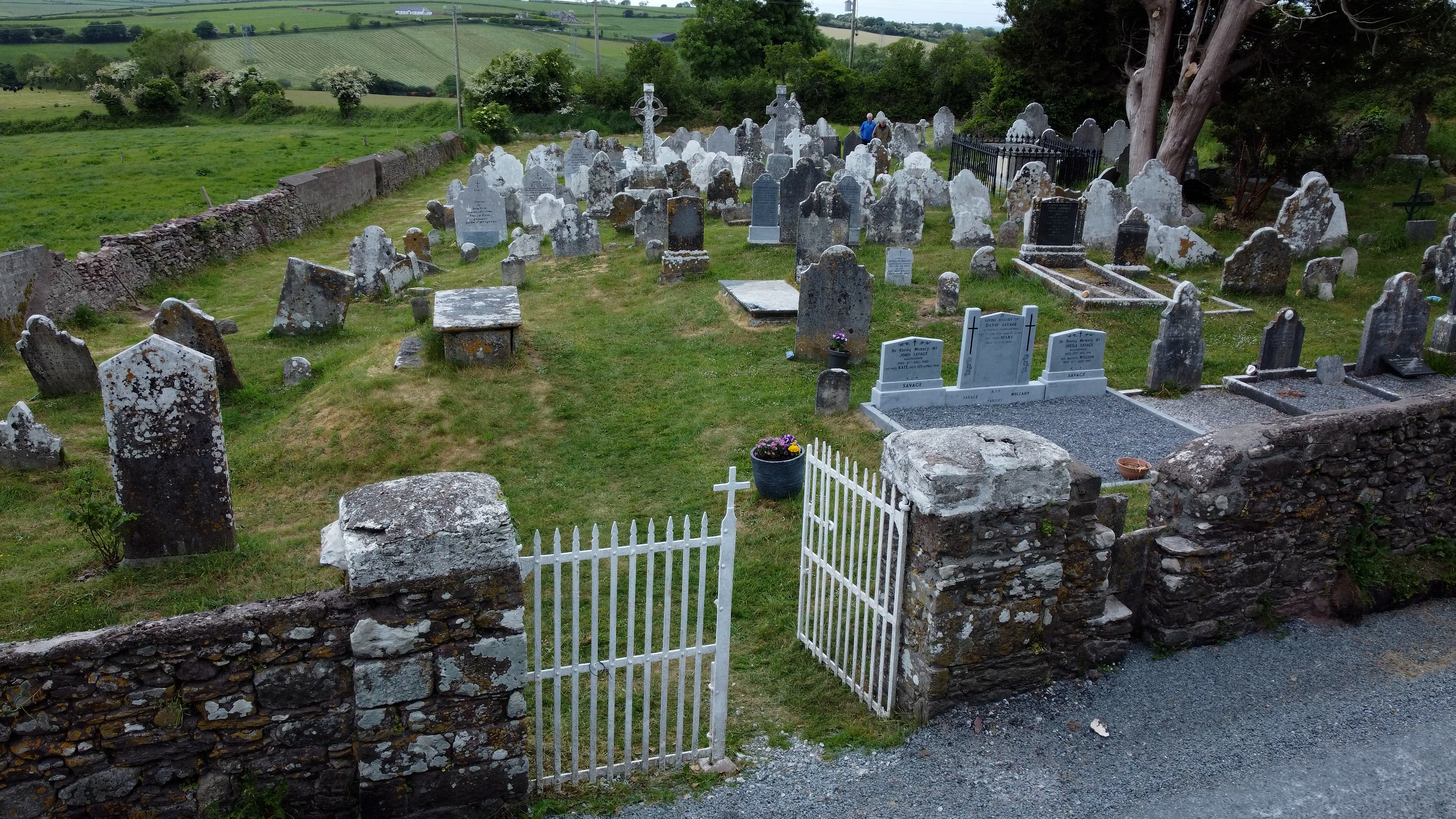 Entrance view of Templecurraheen Graveyard