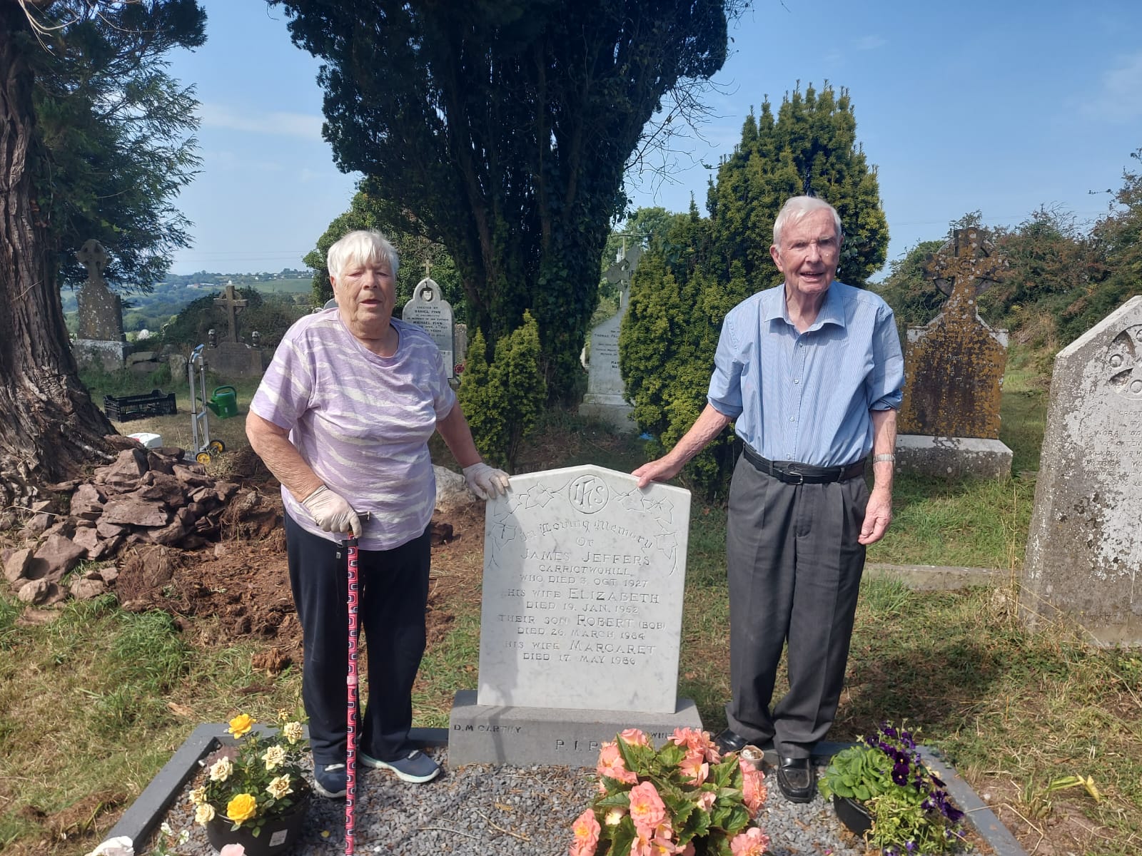John and Margaret Jeffers headstone
